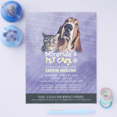 ペットのケア・グルーミングショップ ペットビューティサロン オープンハウス チラシ (シングル)