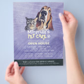 ペットのケア・グルーミングショップ ペットビューティサロン オープンハウス チラシ (手)