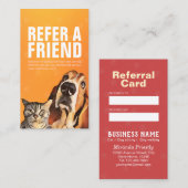 ペットのケア シッティング バス グルーミング紹介カード 紹介カード (正面/裏面)