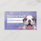 ペットのケア シッティング バス グルーミング ショップ 紹介カード (正面)