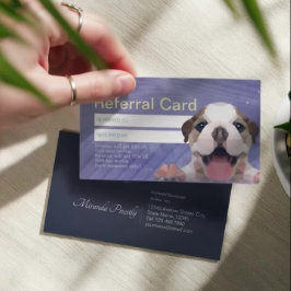 ペットのケア シッティング バス グルーミング ショップ 紹介カード