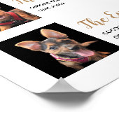 ペットのシグネチャードリンク ウェディング カクテル メニュー ポスター (角)