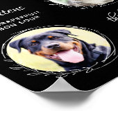 ペットのシグネチャードリンク カスタム3枚写真 ウェディングバー ポスター (角)