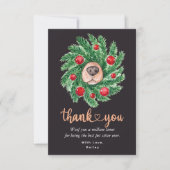 ペットのシッターさん、クリスマスありがとう サンキューカード (正面)