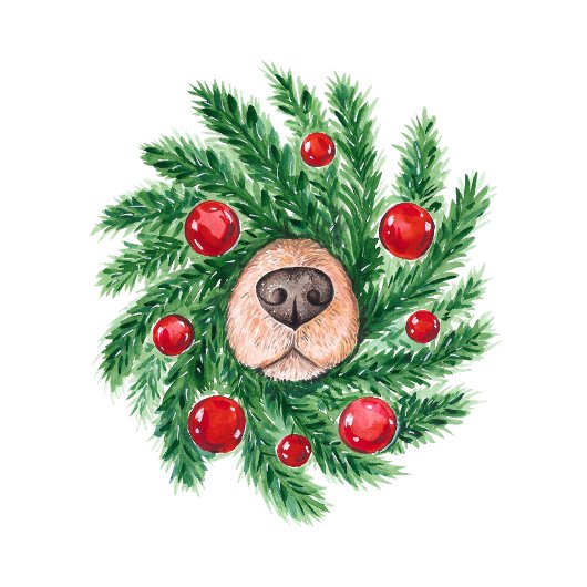 ペットのシッターさん、クリスマスありがとう サンキューカード