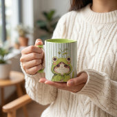ペットのシンプルなモダンな名前と写真 マグカップ