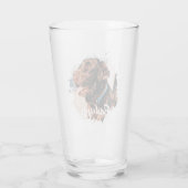 ペットのシンプルタイポグラフィモダン名と写真 タンブラーグラス (裏面)