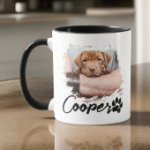 ペットのシンプルタイポグラフィモダン名クール2枚の写真 マグカップ