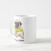 ペットのシンプル文字モダン写真カスタムマグカップ コーヒーマグカップ (正面左)