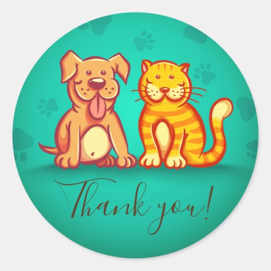 ペットのシール ラウンドシール (正面)