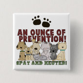 ペットのスペとニューターのボタン 缶バッジ (正面)
