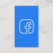 ペットのソーシャルメディアFacebook犬の写真QRコード 名刺 (裏面)