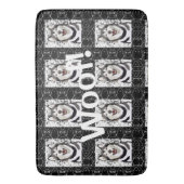 ペットのハスキー柄…うわっ！ バスマット (正面縦)