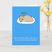 ペットのハムスターの紛失に関する悔やみや弔慰 カード (黄色い花)