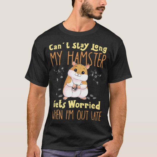 ペットのハムスターミームデザイン Tシャツ (正面)