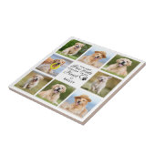 ペットのハート写真コラージュのポープリント タイル (側面)