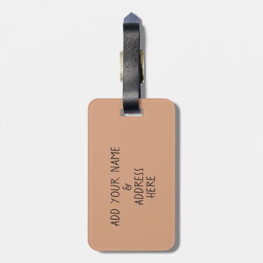 ペットのパグ写真旅行の荷物タグを追加 ラゲッジタグ (裏面縦)