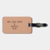 ペットのパグ写真旅行の荷物タグを追加 ラゲッジタグ (裏面横)