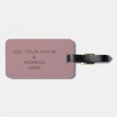 ペットのパグ写真旅行の荷物タグを追加 ラゲッジタグ (裏面横)