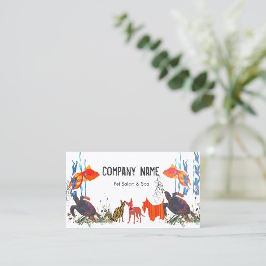 ペットのパレード魚ねこ犬ペットケアアポイントメント 予約カード (スタンド正面)