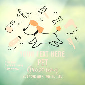 ペットのパーソナライズグルーミングツールのビジネスフロント ウィンドウサイン (シート3)