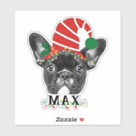 ペットのパーソナライズ顔と名前おもしろい休日 シール