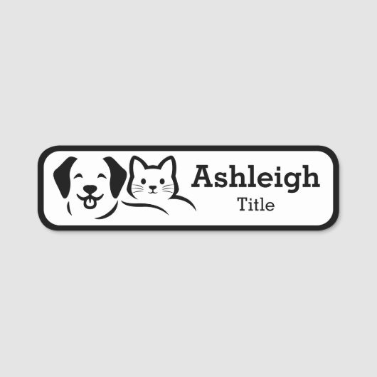 ペットのビジネス名タグ 名札 (正面)