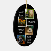 . .ペットのフォトコラージュ最高のペッツが可愛いおもしろい セラミックオーナメント (右)