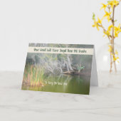 ペットのヘビが亡くなった時のお悔やみカード カード (黄色い花)