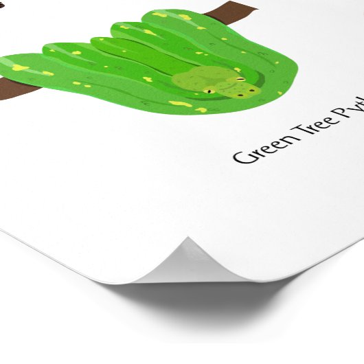 ペットのヘビの品種のポスター ポスター (角)