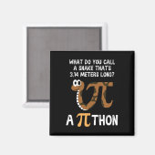 ペットのヘビ数学パイ日Python マグネット (正面/裏面)