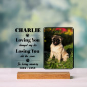 ペットのポートレート記念碑 アクリルサイン (ニュートラル)