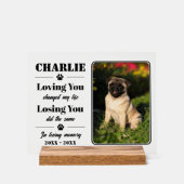 ペットのポートレート記念碑 アクリルサイン (正面)