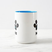 ペットのポードッグ/猫愛あなたママのコーヒーマグ ツートーンマグカップ (中央)