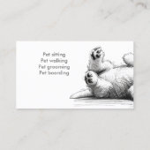 ペットのミンダー犬 名刺 (裏面)