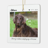 ペットのメモリアルギフト | 愛する記憶に セラミックオーナメント (左)