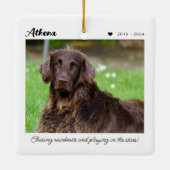 ペットのメモリアルギフト | 愛する記憶に セラミックオーナメント (裏面)