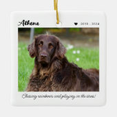 ペットのメモリアルギフト | 愛する記憶に セラミックオーナメント (正面)