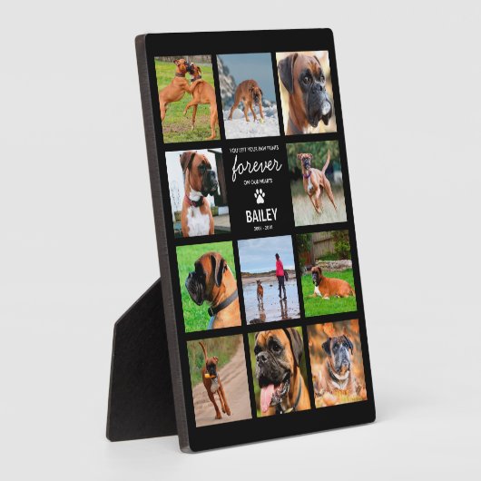 ペットのメモリアルギフト | 愛する記憶の写真 フォトプラーク (側面)
