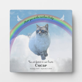 ペットのメモリアルプレート レインボーブリッジ フォトプラーク