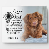 ペットのメモリアル名言フォトキーホルダー フォトプラーク (正面)