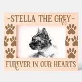 ペットのメモリアル手のプリントの未来ハート レーザー彫刻フレーム