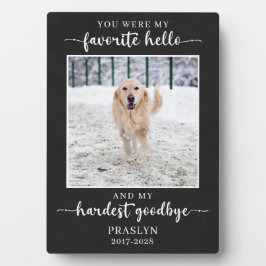 ペットのメモリアル損失の悔やみや弔慰写真 フォトプラーク