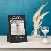 ペットのメモリアル損失の悔やみや弔慰写真 フォトプラーク (側面)