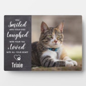 ペットのメモリアル猫の写真 フォトプラーク (正面)