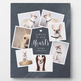 ペットのメモリアル　オリジナル マルチフォト コラージュ フォトプラーク