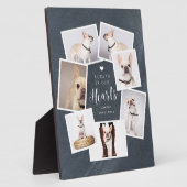 ペットのメモリアル　オリジナル マルチフォト コラージュ フォトプラーク (側面)