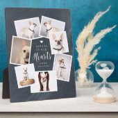 ペットのメモリアル　オリジナル マルチフォト コラージュ フォトプラーク (側面)