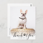 ペットのメモリアル フォト ありがとうカード ポストカード (正面/裏面)