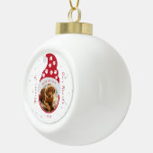 ペットのメモリアル フォーエバー イン アワーズ ハーツ 写真 セラミックボールオーナメント (右)